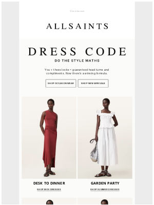ALLSAINTS (United Kingdom) - Summer Dress Codes: RSVP in style