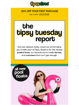 Tipsy Elves - your weekly Tipsy Tuesday report is here!