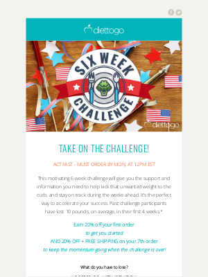 Diet-to-Go - Free Yourself From Extra Pounds! Join Our JULY Challenge!