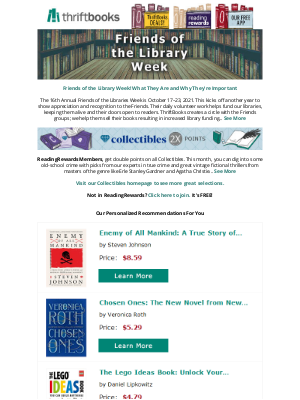 Thrift Books - Help Celebrate Friends of the Library Week