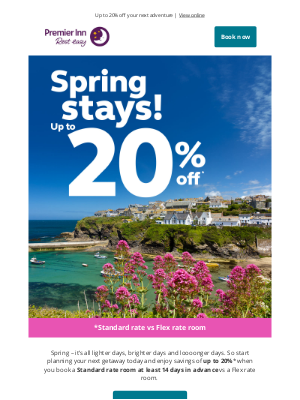 Premier Inn (United Kingdom) - Book your spring stay now and save!