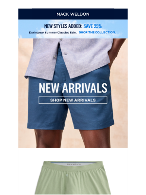 Mack Weldon - New clothes for those post-4th blues.