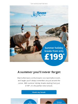Haven Holidays(United Kingdom) - Is your summer break booked? ☀️