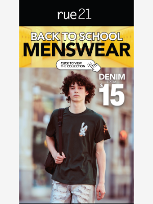 rue21 - School Styles For Him🎒😎