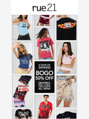rue21 - 4 Days of ICONIC Savings Has Begun🛍️🚨