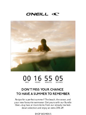 O'Neill - You Nearly Missed It. Here's Your Last Chance