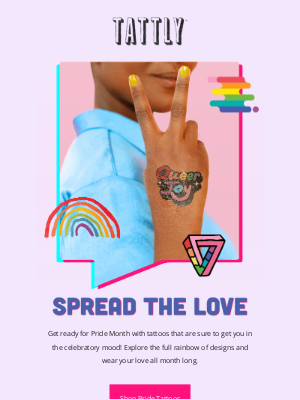 Tattly - Wear Your Love This Pride 🌈