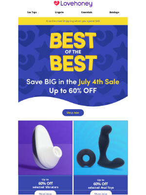 Lovehoney - Half Price TOYS, up to 60% OFF Lingerie, Vibrators & More