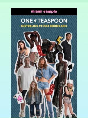 Aviator Nation - One Teaspoon sample sale is on!