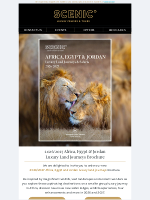 Scenic (Australia) - New Brochure Available | 2026/2027 Africa, Egypt & Jordan Luxury Land Journeys