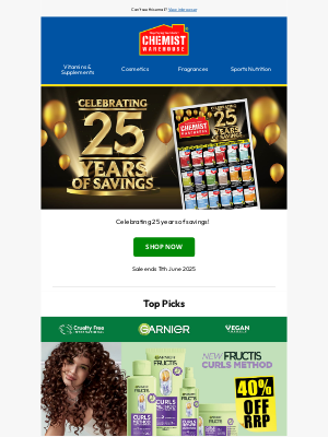 Chemist Warehouse Australia - Celebrating 25 years of savings with our latest catalogue