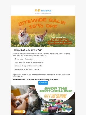 EntirelyPets - 🐾15% Off? That’s a lot of belly rubs saved.