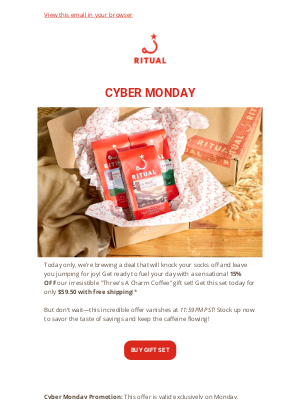 Ritual Coffee Roasters - TODAY ONLY: Enjoy 15% OFF!