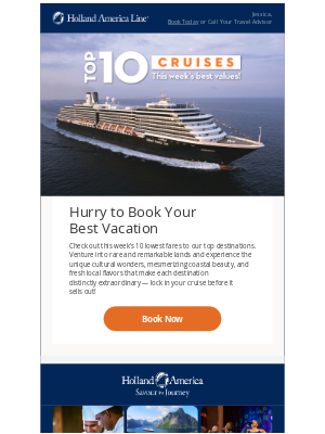 Holland America Line - Explore This Week's Top 10 Cruises