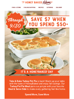HoneyBaked Ham - Fall into delicious savings! 🍂