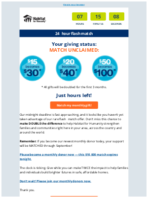 Habitat for Humanity - Families in your community are counting on you