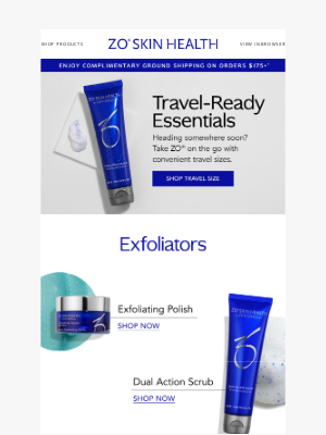ZO Skin Health - Your ZO® Travel Checklist
