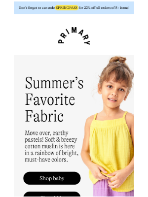 Primary - Meet summer's favorite fabric