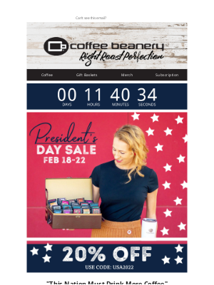 Coffee Beanery - Last Chance To Save 20%! 🔔