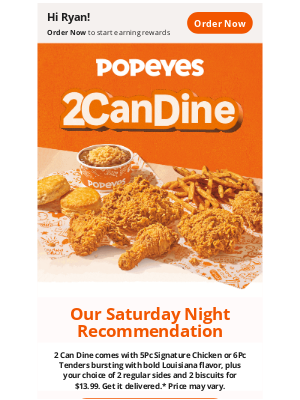 Popeyes Louisiana Kitchen - 🕺🐔 Saturday Night Flavors