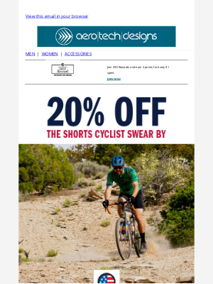 Aero Tech Designs - Final Day -  Bike Short Sale Ends Soon