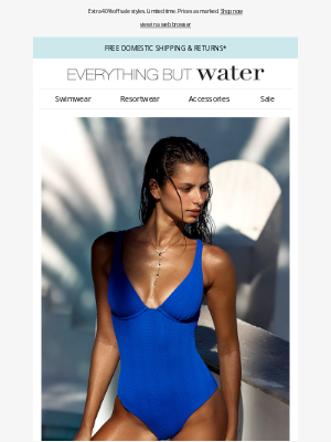 Everything But Water - We love texture for its feel-good, flattering fit | Sale's on