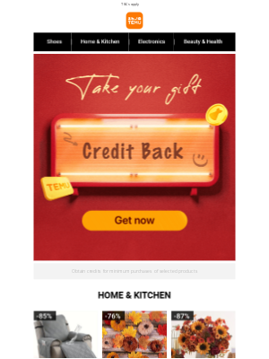 Temu - Payment will be returned as CREDIT!