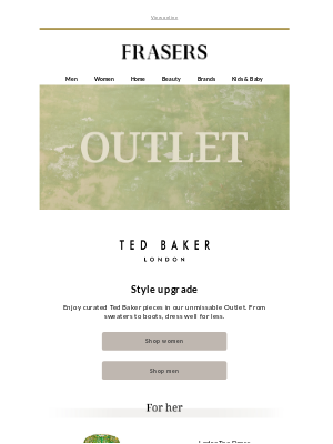 Outlet: Ted Baker