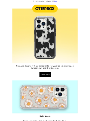 OtterBox - Spring-inspired, old-school styles