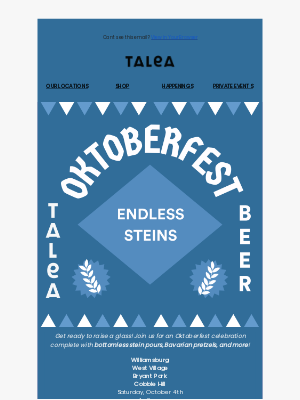 Celebrate Oktoberfest with Endless $55 Steins 🍻