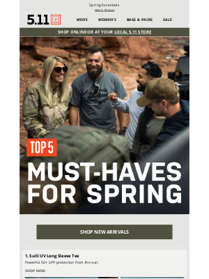 511tactical - Top 5 Must-Have Spring Essentials