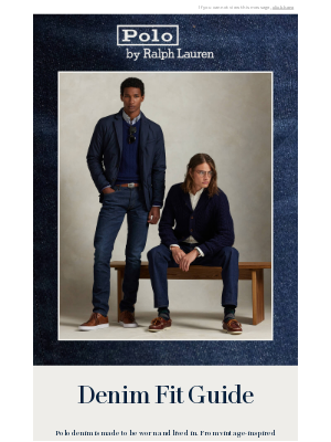 Ralph Lauren - Just Dropped: Denim Fit Guide