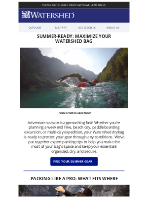 Watershed Drybags - Prep Your Pack: Get Ready for Summer Adventures