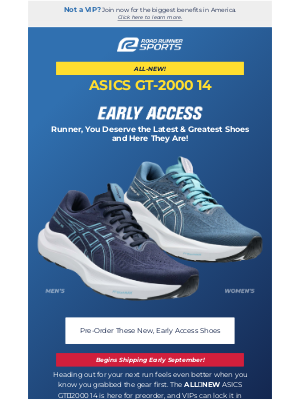 Road Runner Sports - Early Access: Pre-Order ASICS GT-2000 14
