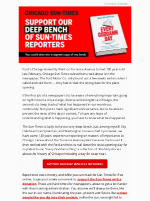 Chicago Sun-Times - Support our deep bench of Sun-Times reporters