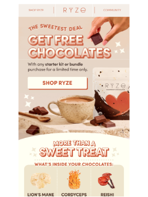 RYZE - Claim your free chocolates 🍫