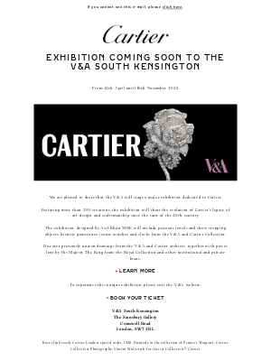 Cartier (United Kingdom) - Cartier is coming to the V&A
