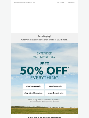 Maurices - Almost over: up to 50% off 900+ styles!