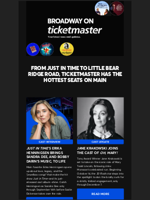 Ticketmaster - Neil Patrick Harris, Erika Henningsen, and More - Who Will You See on Main Next?