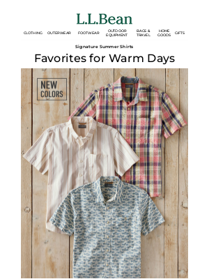 L.L.Bean - Signature Shirts in NEW Colors & Styles