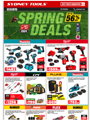 Sydney Tools (Australia) - 🧰 Gear Up with NEW Spring Specials!