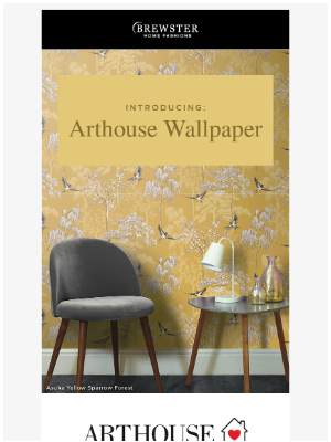 Brewster Home Fashions - Introducing: Arthouse Wallpaper