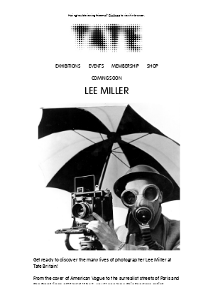 Tate (United Kingdom) - Coming soon: Lee Miller 📸