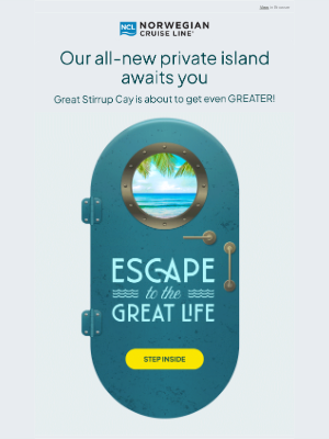 Norwegian Cruise Line - A Fresh Escape, Just for You: Great Stirrup Cay Reimagined