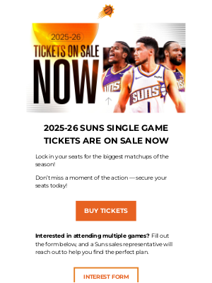 Phoenix Suns - Phoenix Suns Tickets on Sale NOW!