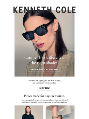 Kenneth Cole - Sunglasses for the sunny days