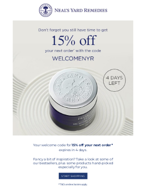 Neal's Yard Remedies - Reminder: you still have 15% off your order