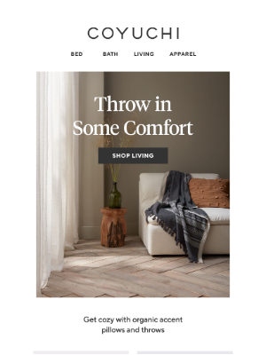 COYUCHI - Living room accents we love