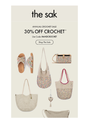 The Sak - 30% Off Crochet in Every Color 🧶