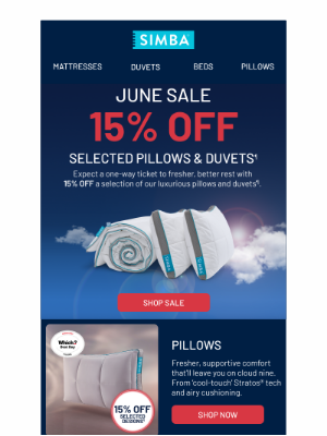 Simba Sleep (United Kingdom) - Open for 15% OFF cloud-nine comfort 👀